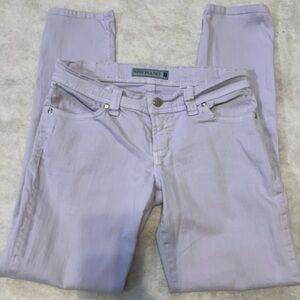 Nine Planet Women's Lavender Stretch Low Rise Tapered Jeans Size 7 Made in USA